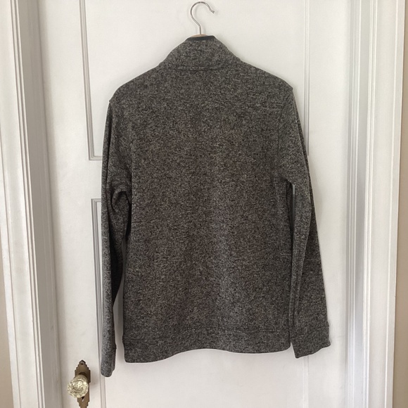 Eddie Bauer Mens Radiator Fleece Pullover 1/4 Snap Front Sweater Charcoal Medium - Picture 10 of 11